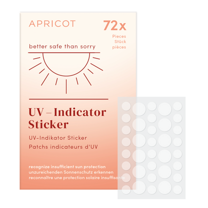 APRICOT UV-indicatorsticker - beter veilig dan genezen - x72